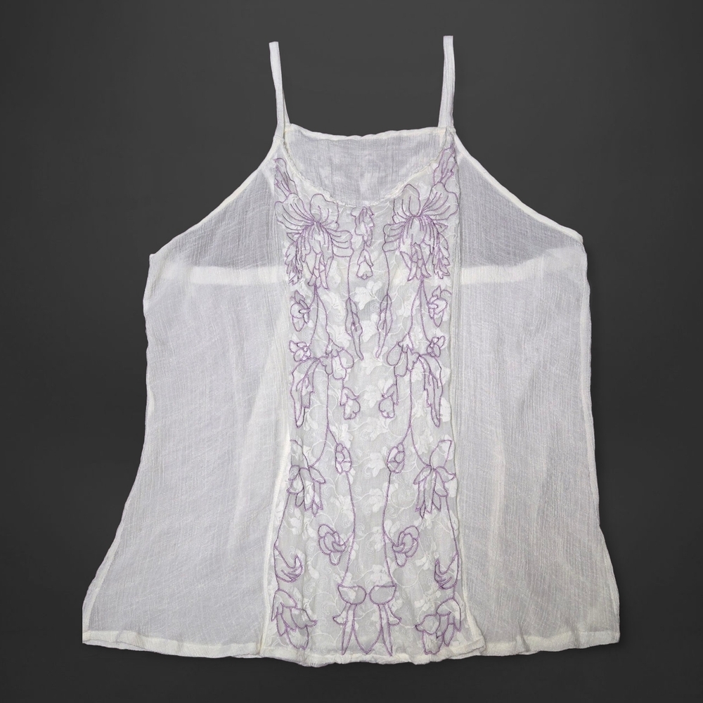 Torrid Sheer Floral Camisole Tank Top